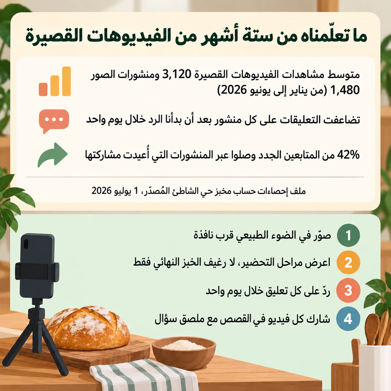مثال على إنفوجرافيك لنتائج ونصائح وسائل التواصل الاجتماعي