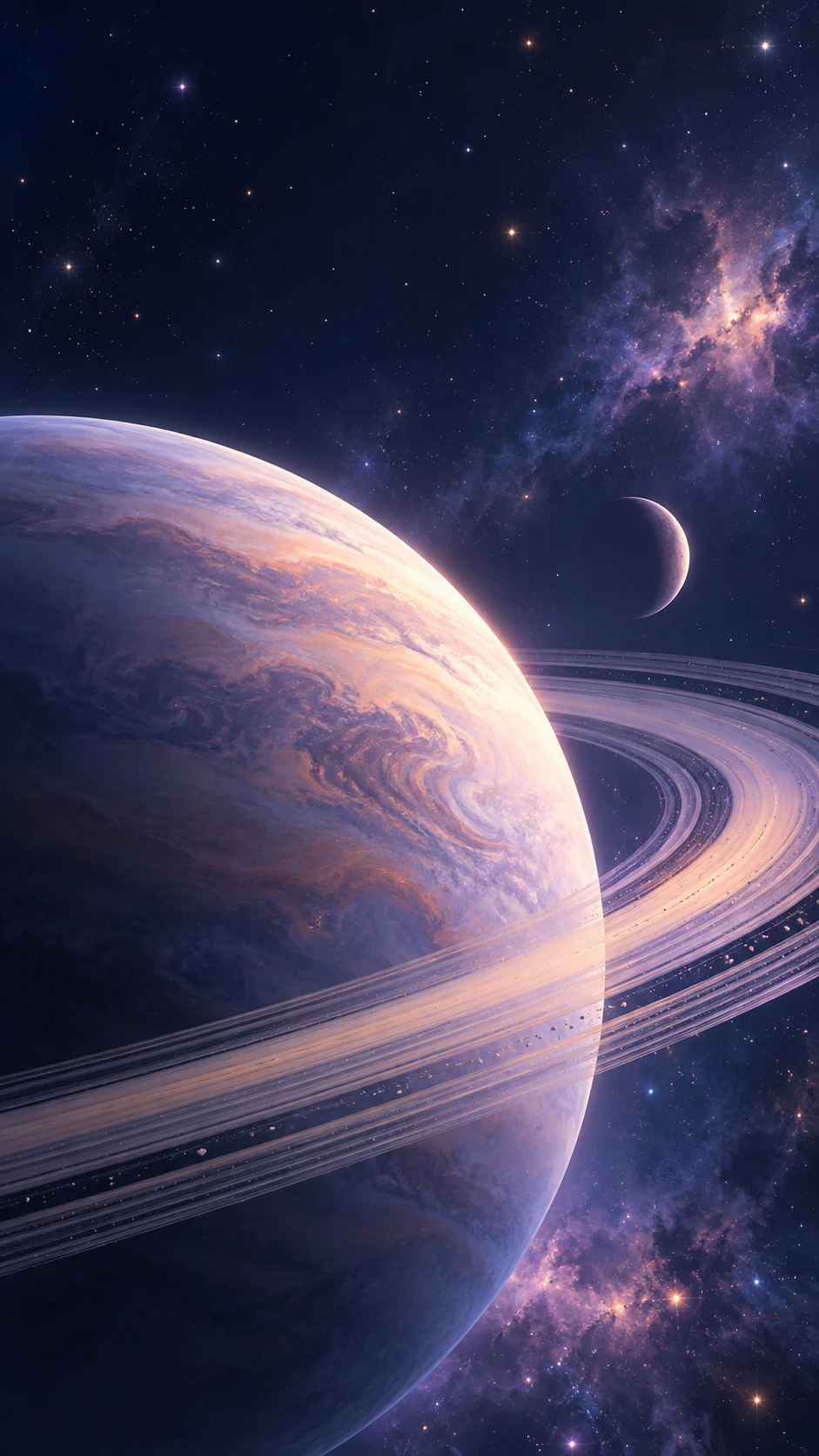 Space wallpaper with planets or nebulae example