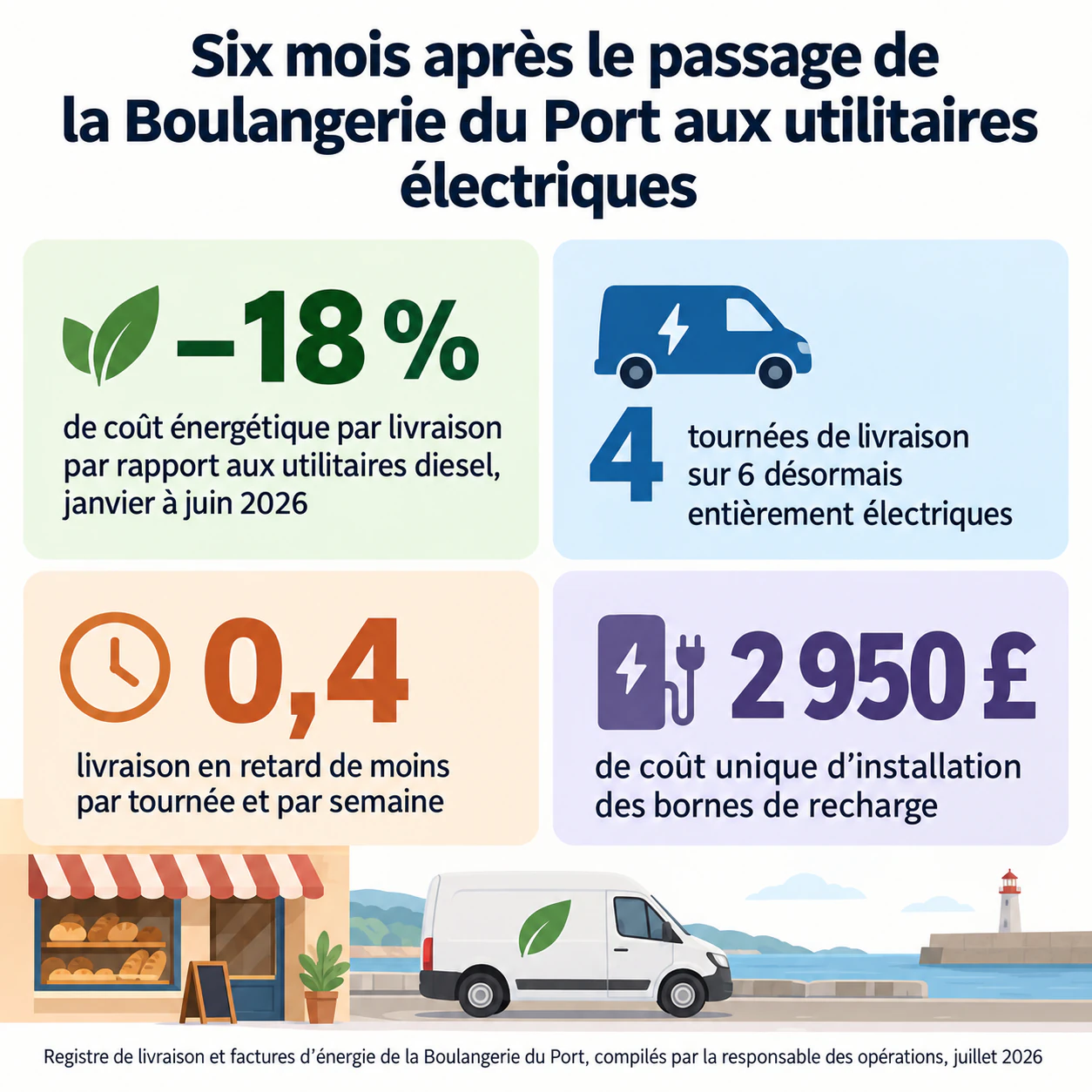 Infographie statistiques pour quelques chiffres clés : Titre long, un signe moins, une devise et pas de note de contexte