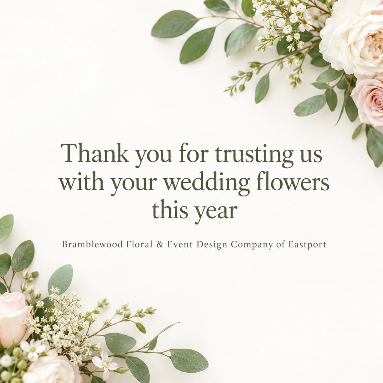 Thank-you image for customer emails: Long line and long studio name, no moment or style