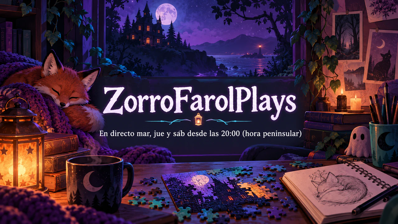 Ejemplo de Banner de canal de Twitch o pantalla offline