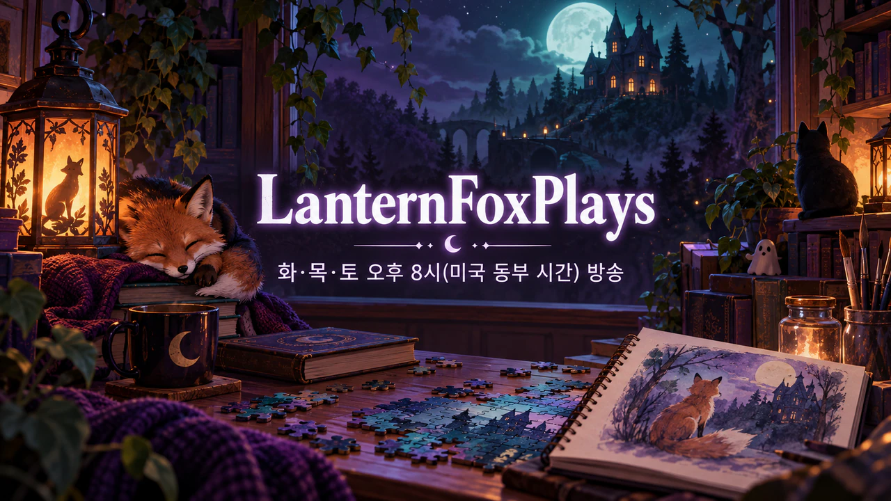 트위치 채널 배너 또는 오프라인 화면 예시