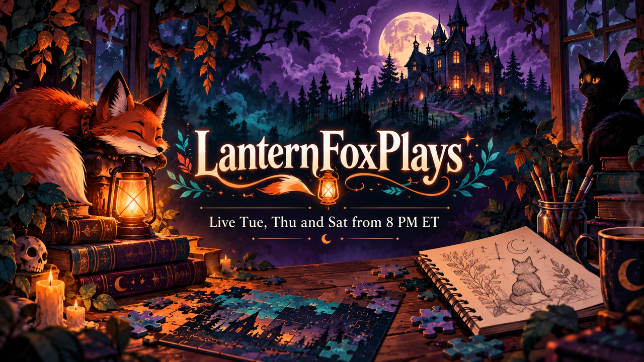Twitch channel banner or offline screen example