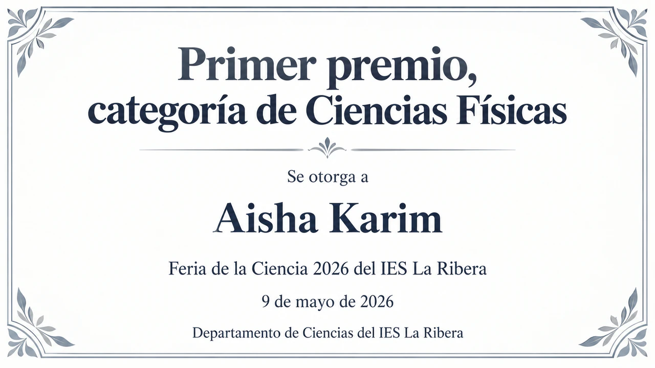 Ejemplo de Diploma para el ganador de un concurso