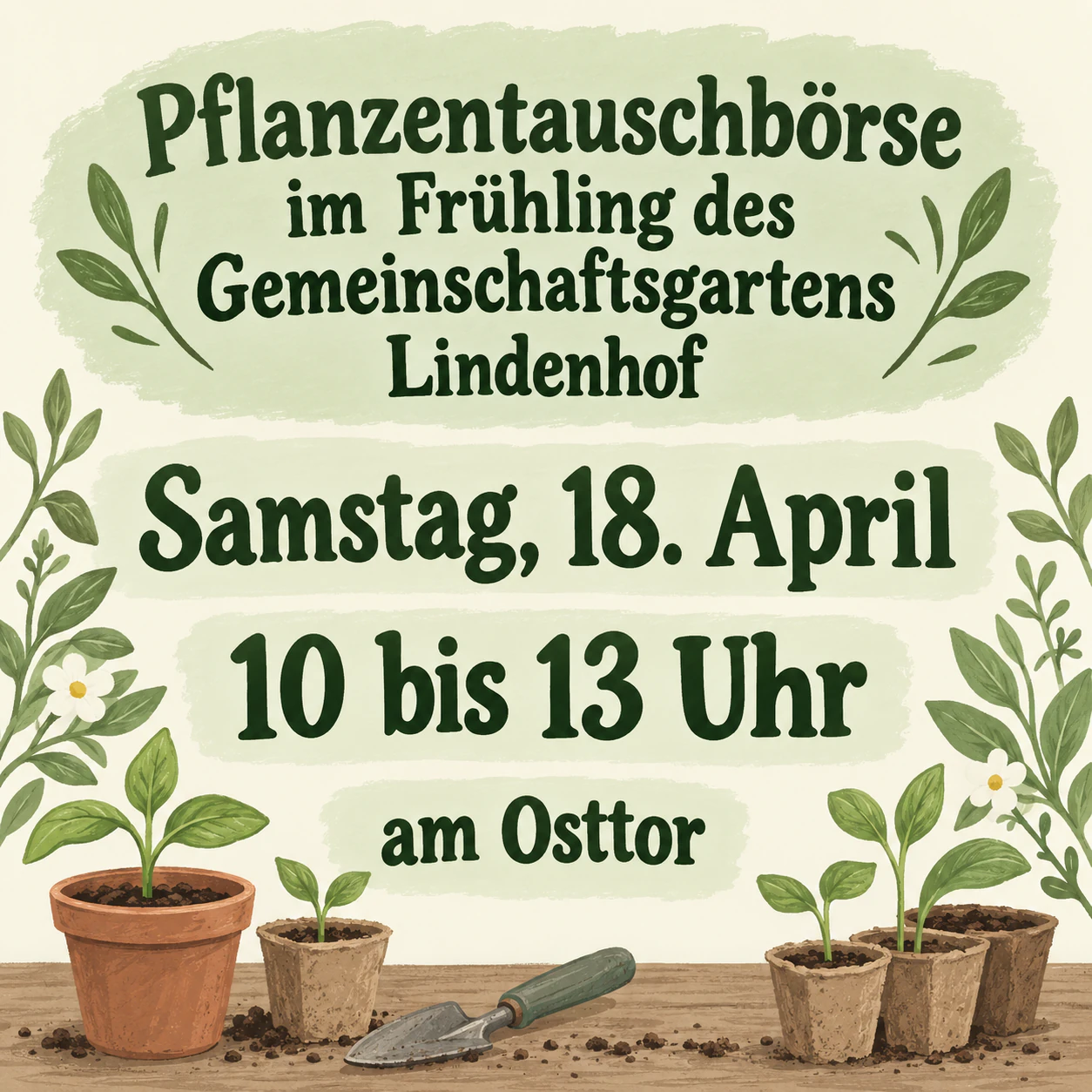 Quadratische Event-Grafik aus einem kurzen Briefing