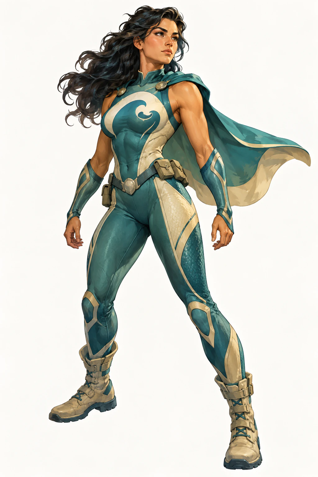 Super-heroína original, corpo inteiro