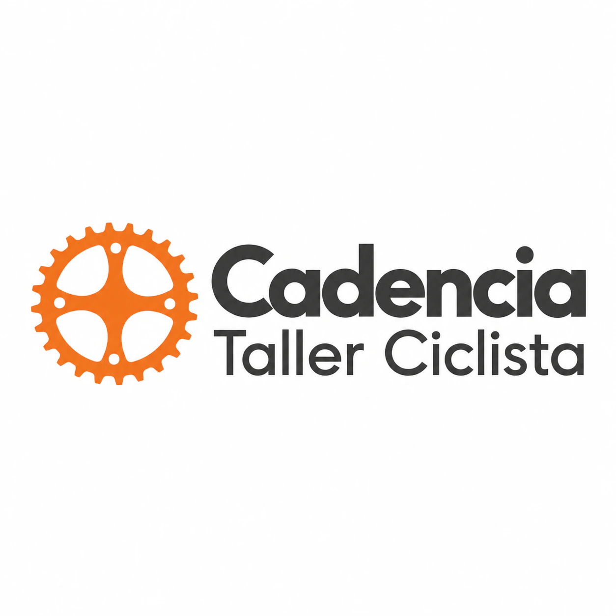 Logotipo tipográfico para un taller de bicis de barrio