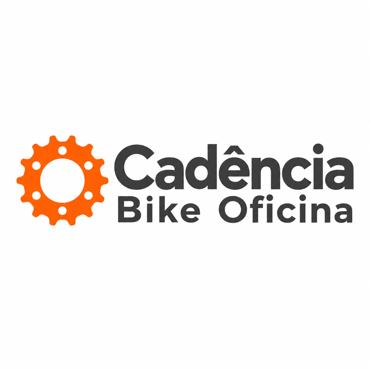 Logotipo tipográfico para uma oficina de bicicletas do bairro