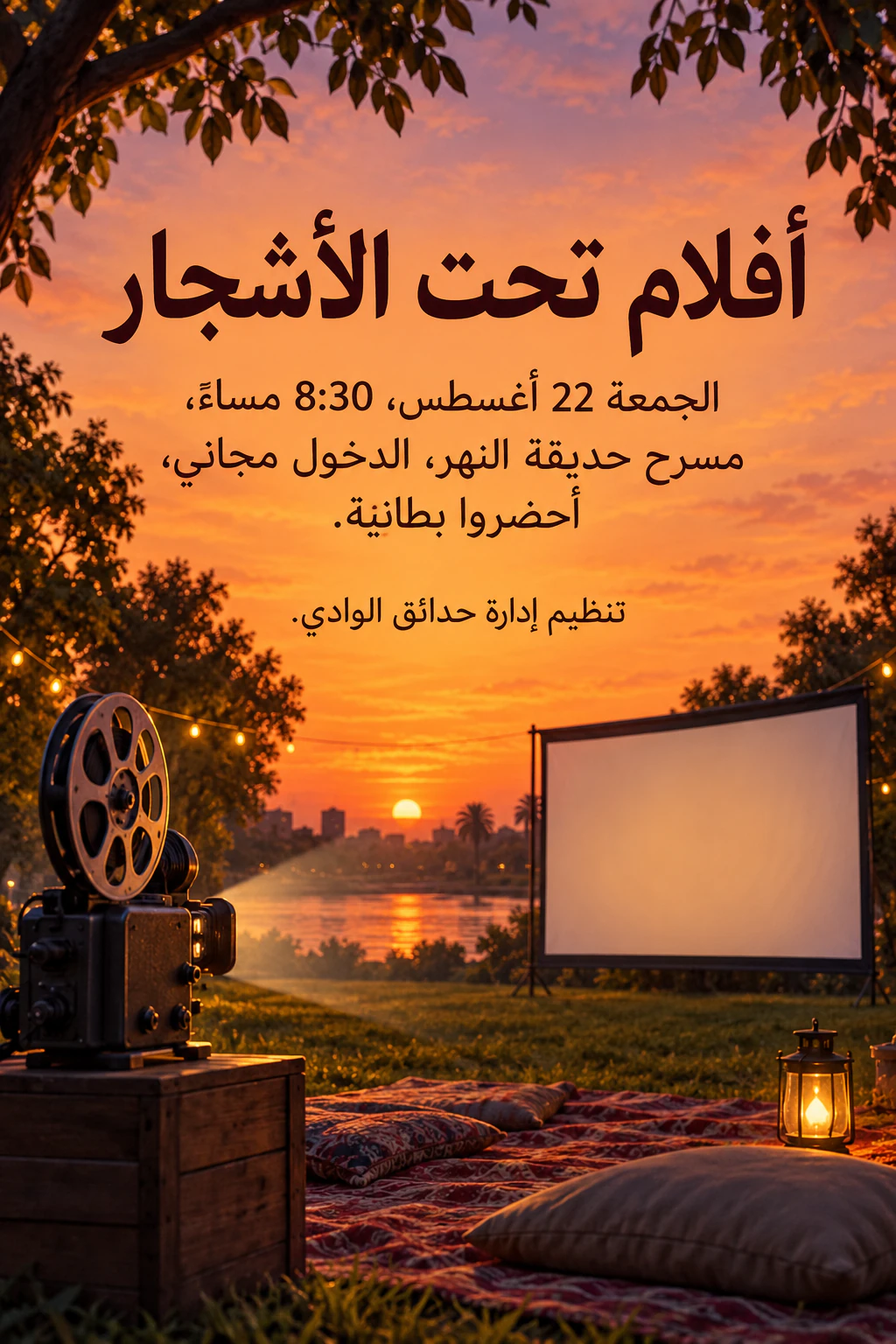 ملصق عرض سينمائي في الهواء الطلق